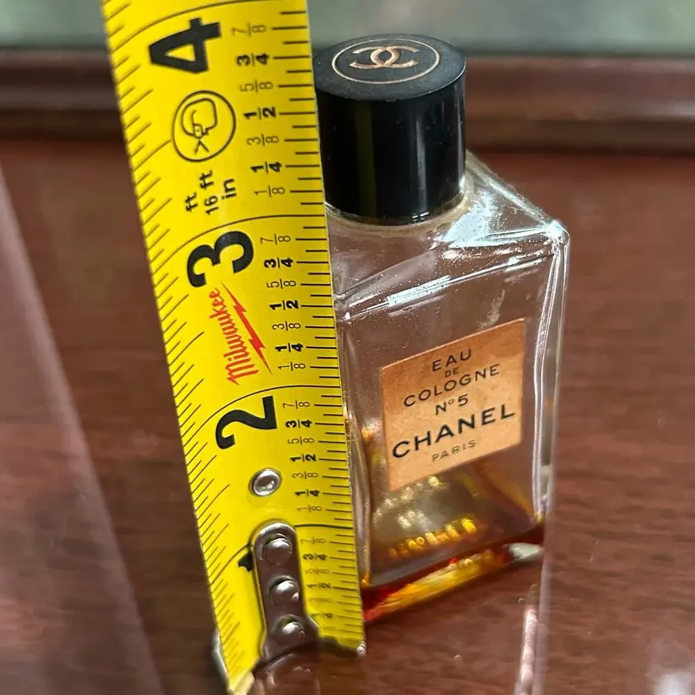 Vintage CHANEL No. 5 Eau de Cologne Empty Collectible Bottle
